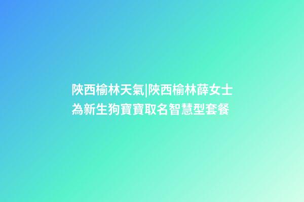 陜西榆林天氣|陜西榆林薛女士為新生狗寶寶取名智慧型套餐-第1張-公司起名-玄機派